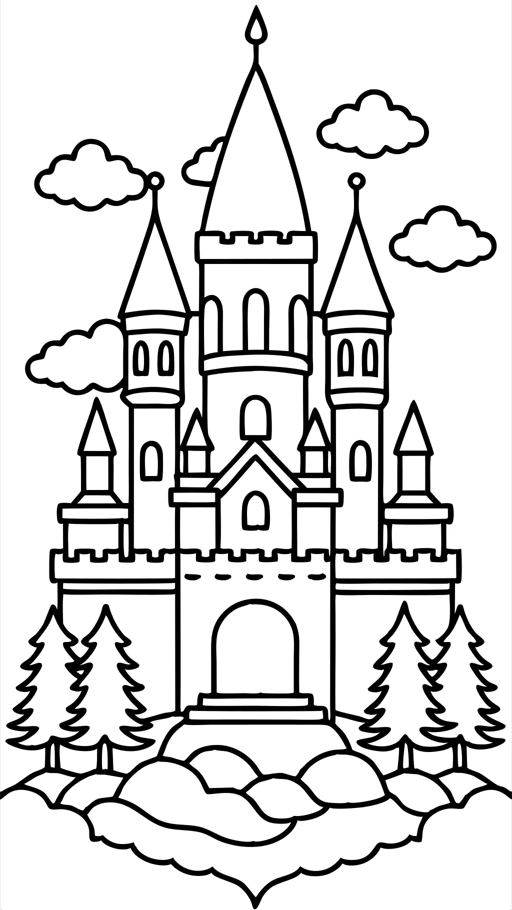 coloriages de château